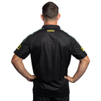 26 Pan Mens Black Media Polo