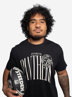 Panthers Black Gothic Stamp T-Shirt