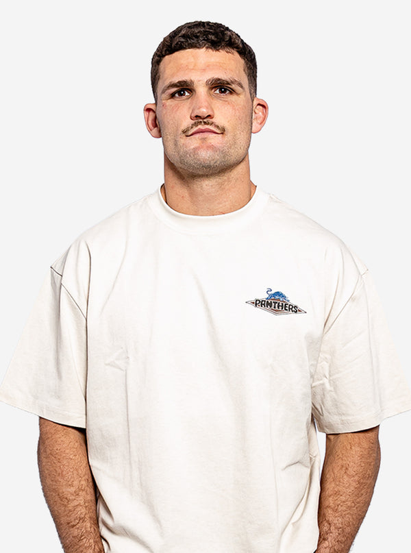 Panthers x Steeden Beige Tee