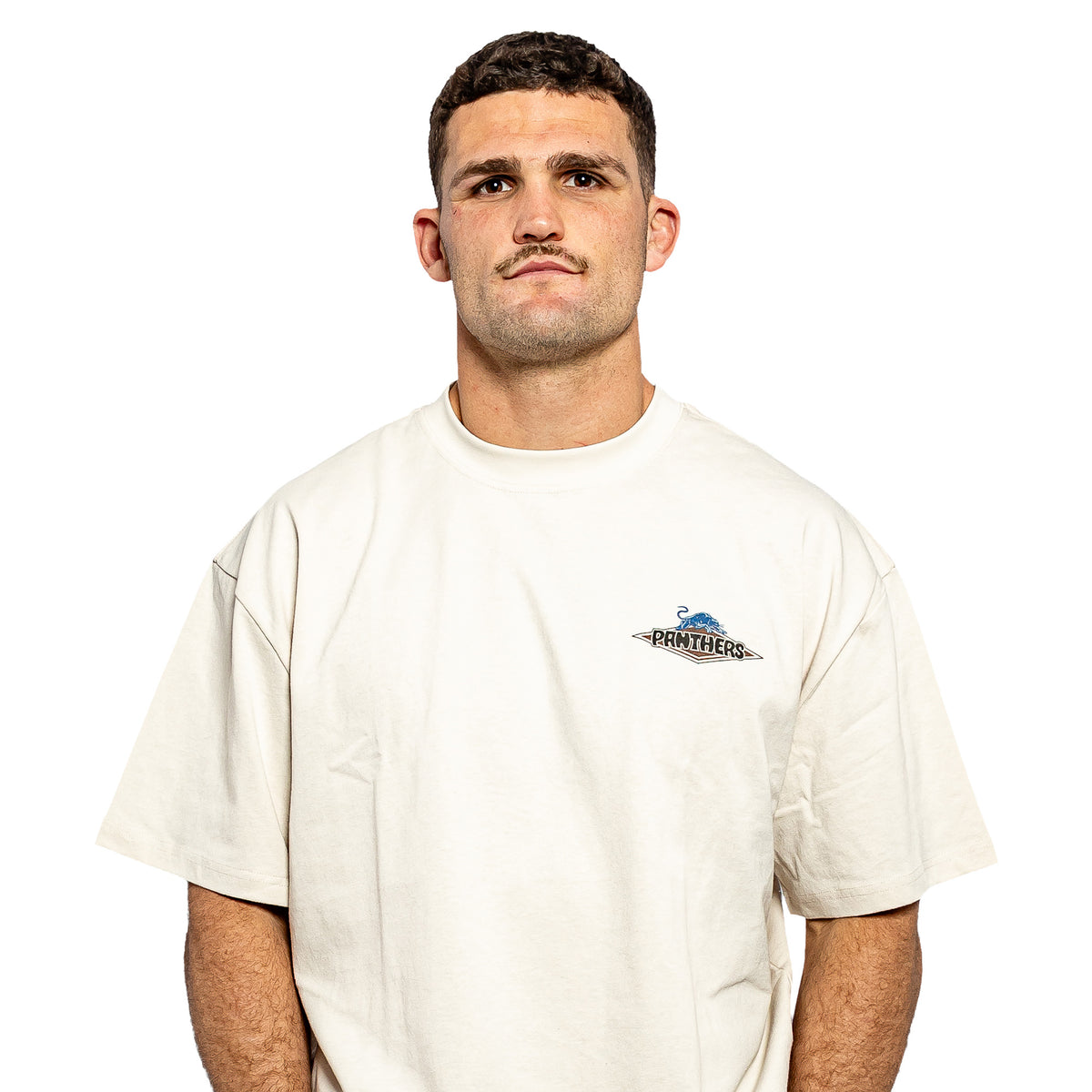 Panthers x Steeden Beige Tee
