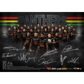 2020 Panthers Signed Team Poster