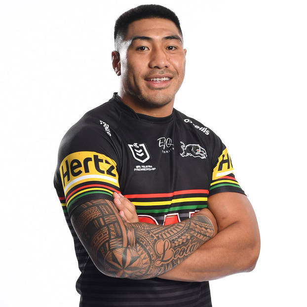 main16. Moses Leota Signed, Match-Worn Indigenous Jersey4