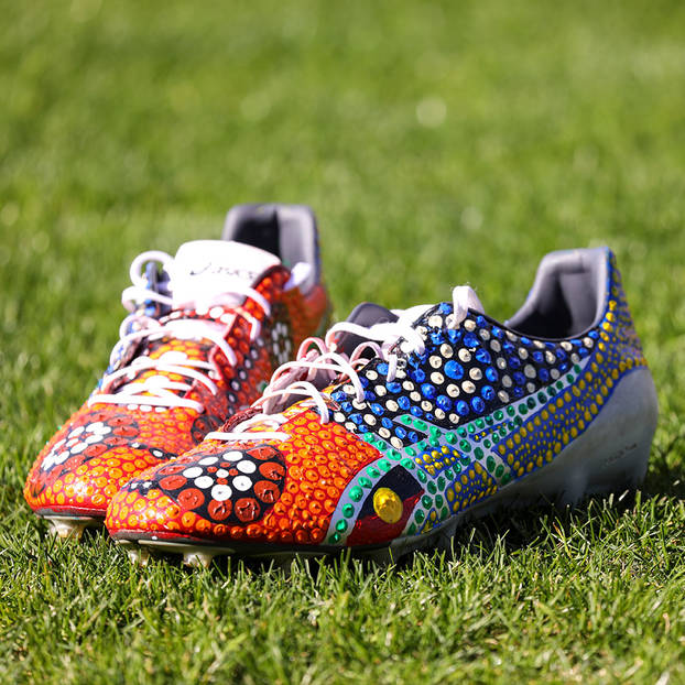 mainViliame Kikau's Signed Match Boots0