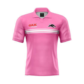 2023 Panthers Women's Pink Media Polo