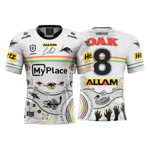 main8. Moses Leota Match-Worn Signed Indigenous Jersey1