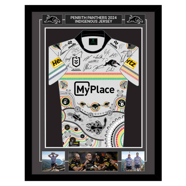 2024 Team Signed and Framed Indigenous Jersey0