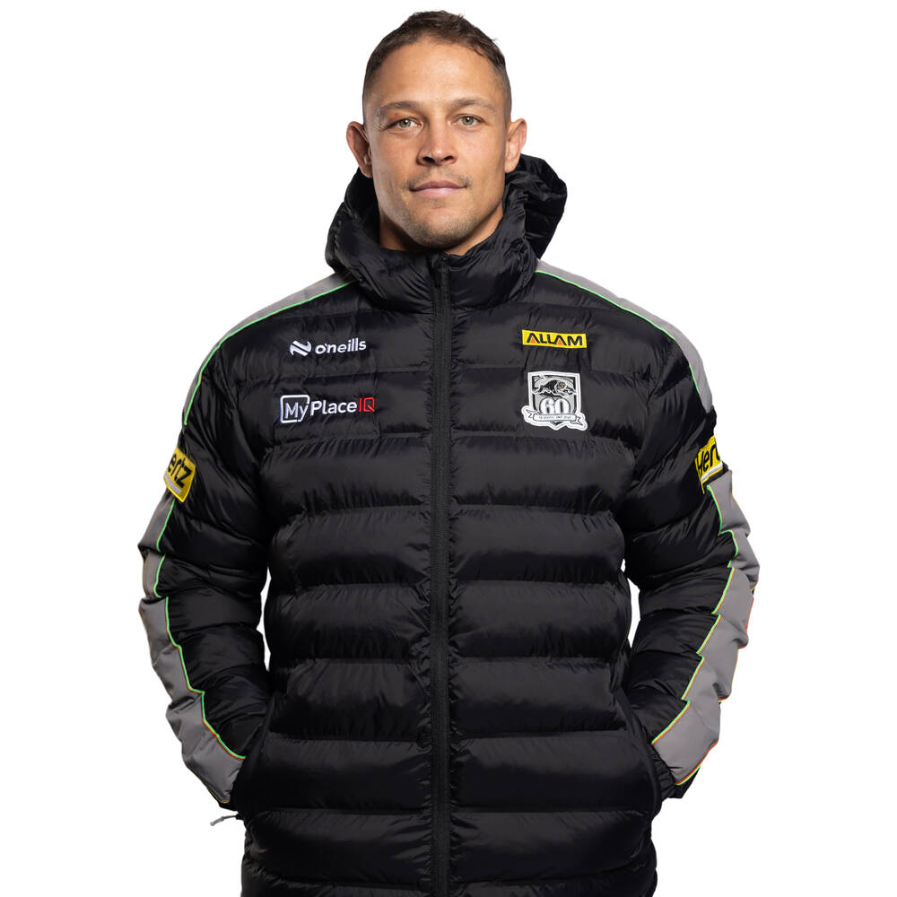 2026 Panthers Men's Hooded Padded Jacket