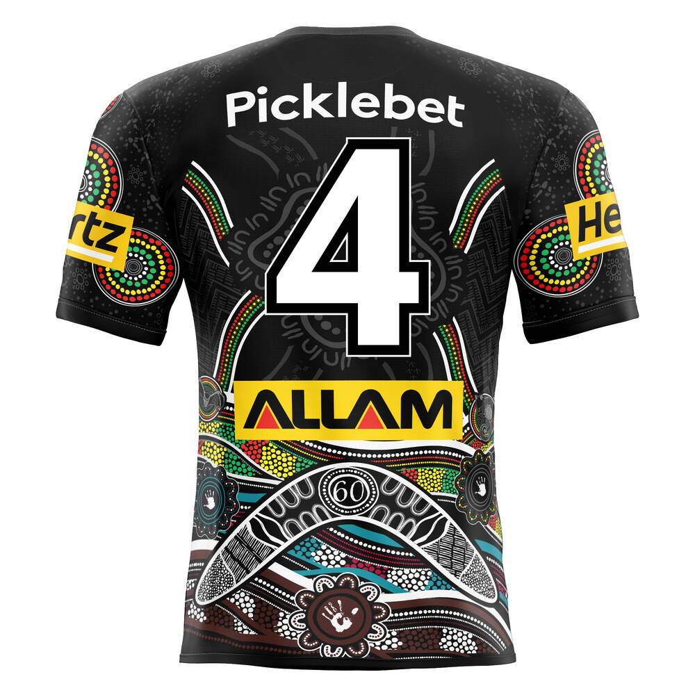 4. Izack Tago's Match-Issued Signed Indigenous Jersey0