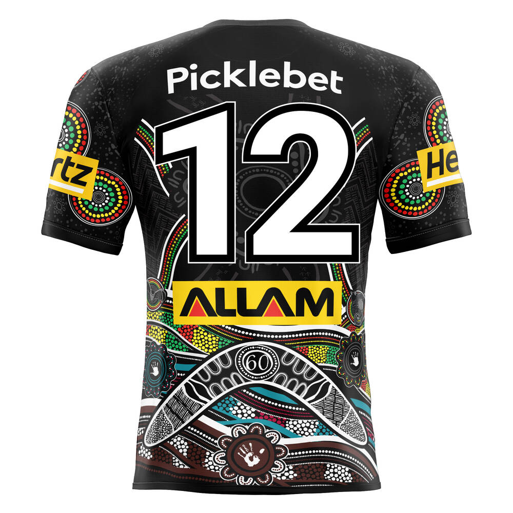 12. Liam Martin's Match-Issued Signed Indigenous Jersey0