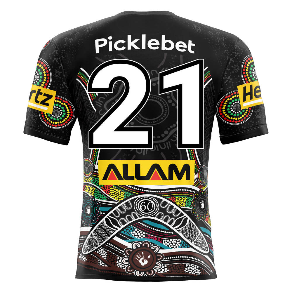 21. Jesse McLean's Match-Issued Signed Indigenous Jersey0