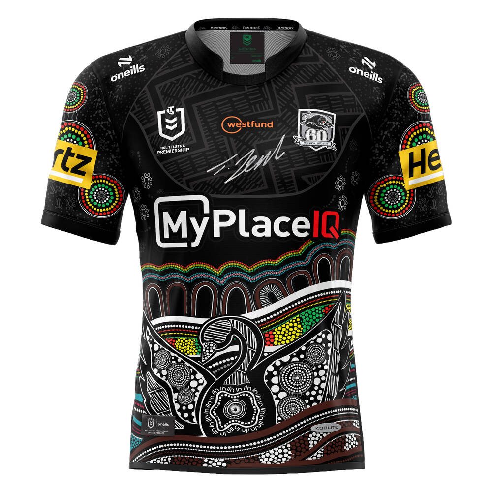 main2. Tom Jenkins's Match-Worn Signed Indigenous Jersey2