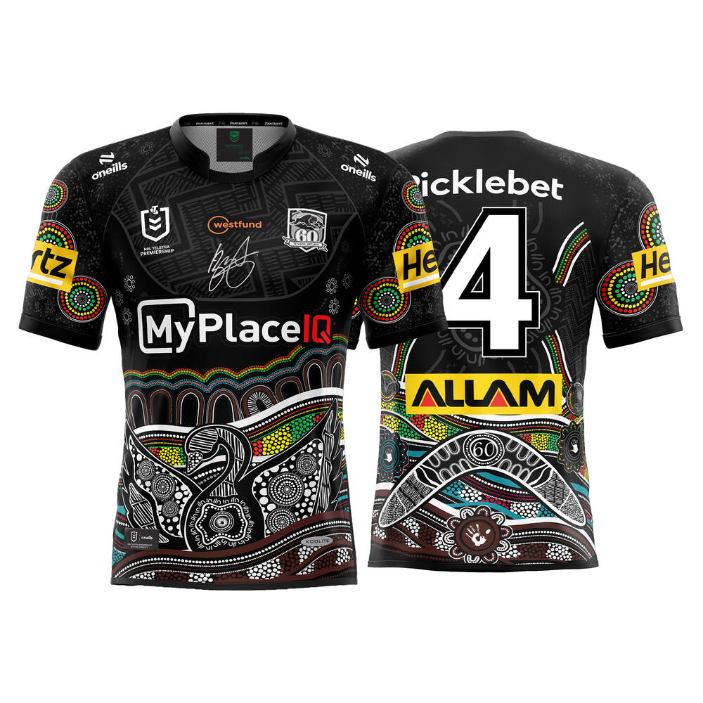 main4. Izack Tago's Match-Worn Signed Indigenous Jersey0