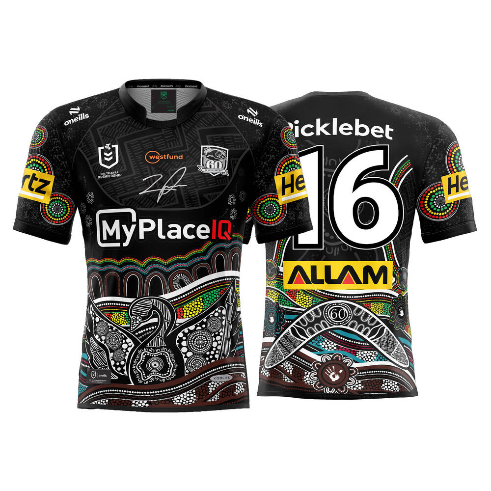 main16. Luron Patea's Match-Worn Signed Indigenous Jersey0