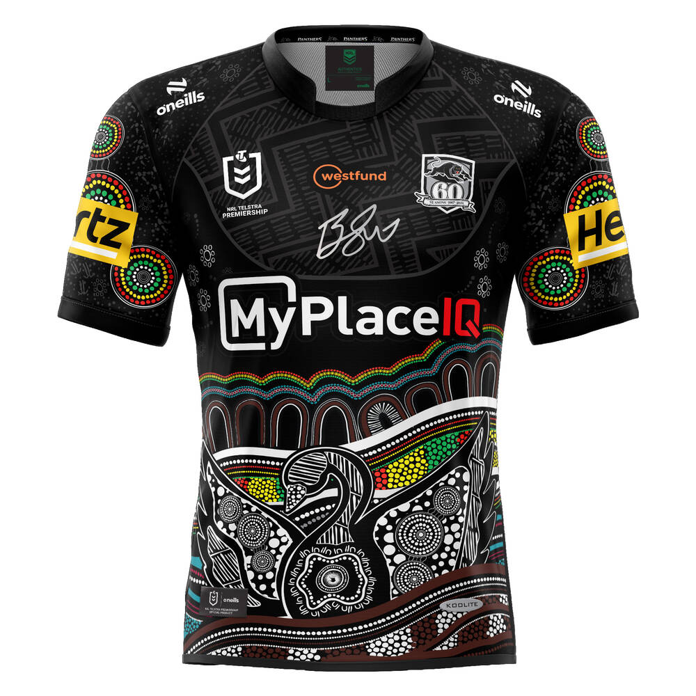main14. Billy Scott's Match-Worn Signed Indigenous Jersey1