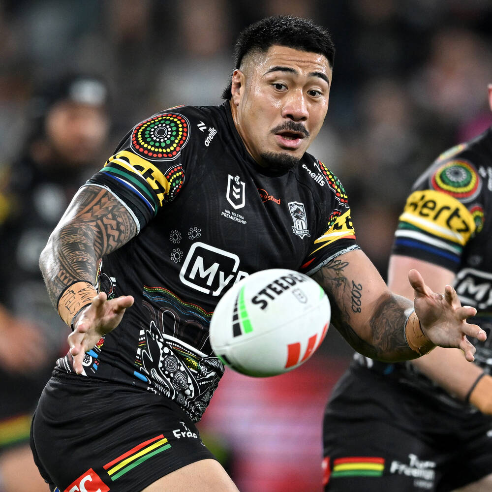 main8. Moses Leota's Match-Worn Signed Indigenous Jersey0