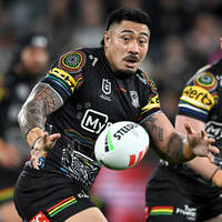 8. Moses Leota's Match-Worn Signed Indigenous Jersey0