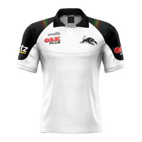 2020 Panthers Men's White Media Polo